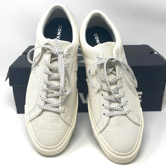Converse 🔥SALE!🔥160622C One Star OX White Black Egret Canvas Sneaker Mens Size - Picture 3 of 10